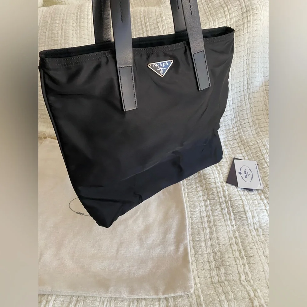 Prada Black Nylon Tote Bag - Picture 2 of 14